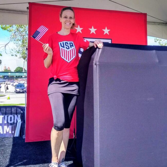 USWNT Banc of California Stadium Female Fitness DJ Los Angeles 1