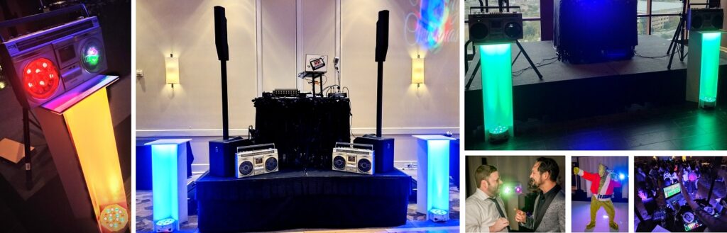 Dance Floor Lighting Collage