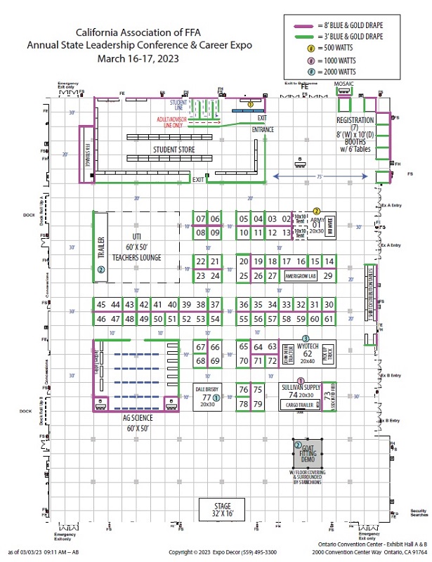FFA Convention Floor Plan