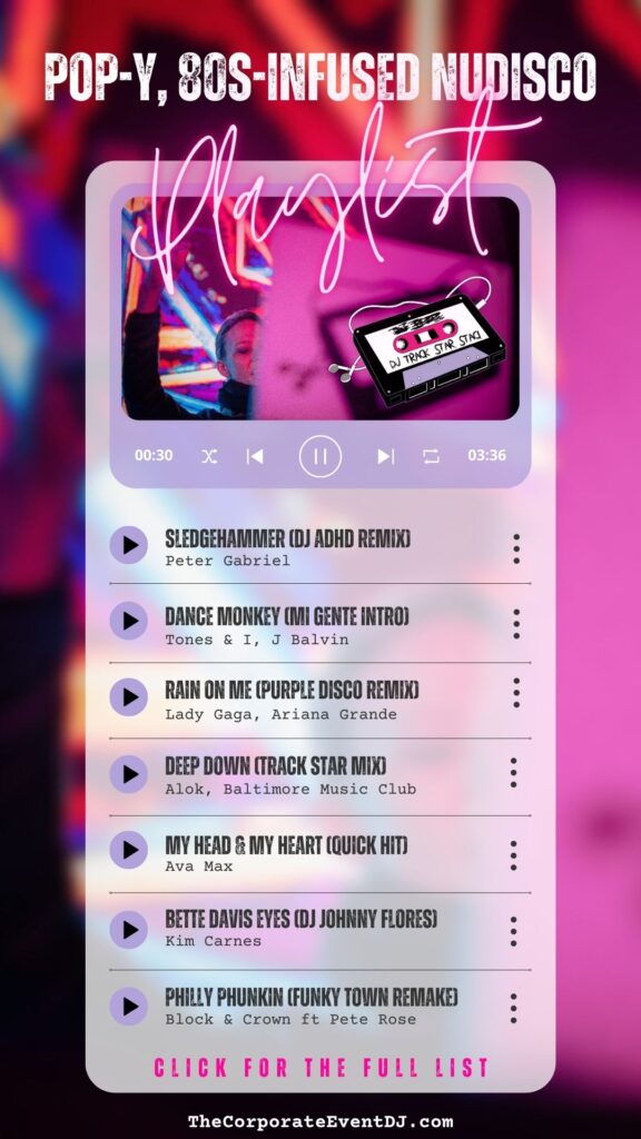 Pop-y, 80s-Infused Nudisco Afterparty Playlist Pop-y, 80s-Infused Nudisco Afterparty Playlist