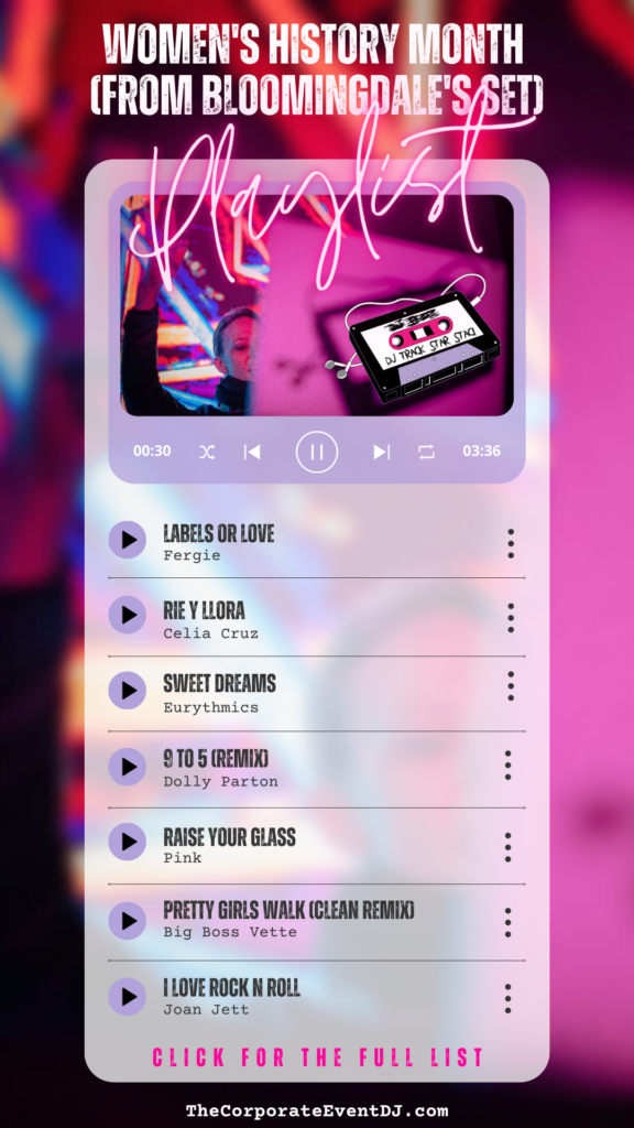 Women's History Month Playlist from Bloomingdales Women's History Month Playlist from Bloomingdales